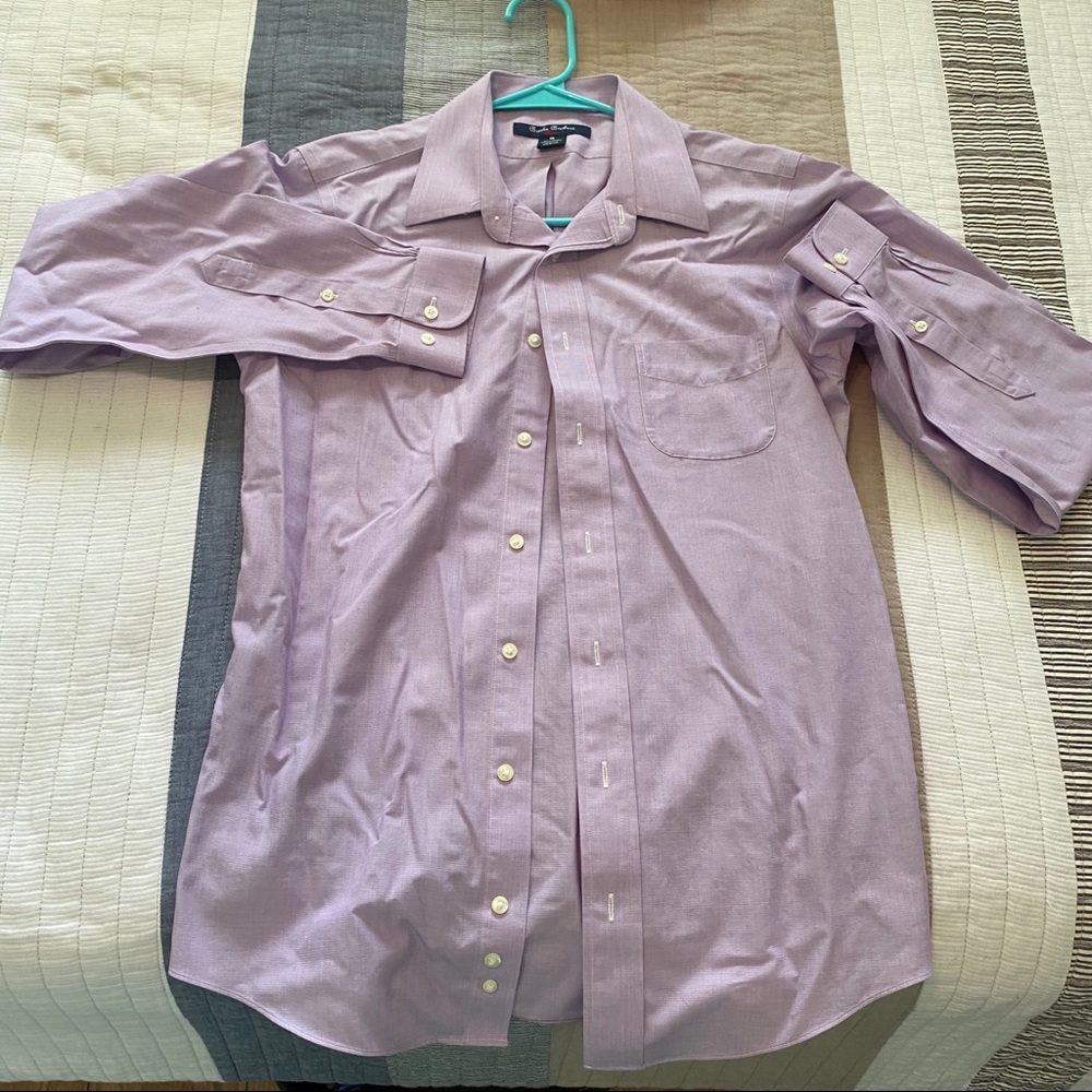 Brook Brothers Purple Dress Shirt Button Down